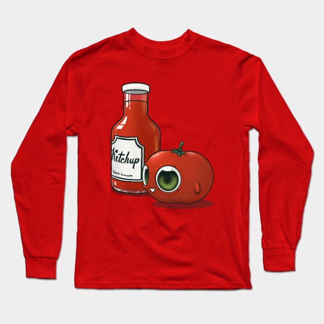 Tomato & Ketchup BFFs Long Sleeve T-Shirt by huefinder